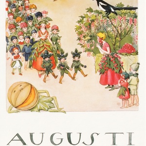 Collection months by elsa beskow - august